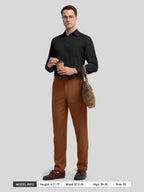 Men's Regular-Fit Linen Trousers