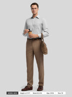 Men's Regular-Fit Linen Trousers