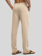 Men's Regular-Fit Linen Trousers