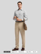 Men's Regular-Fit Linen Trousers