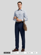 Men's Regular-Fit Linen Trousers