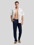 Men's Regular-Fit Linen Trousers