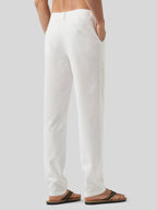 Men's Regular-Fit Linen Trousers