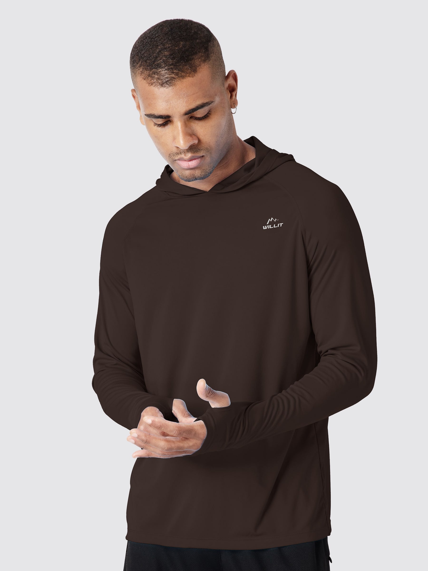 Men's Sun Protection Long Sleeve Shirts with Hood