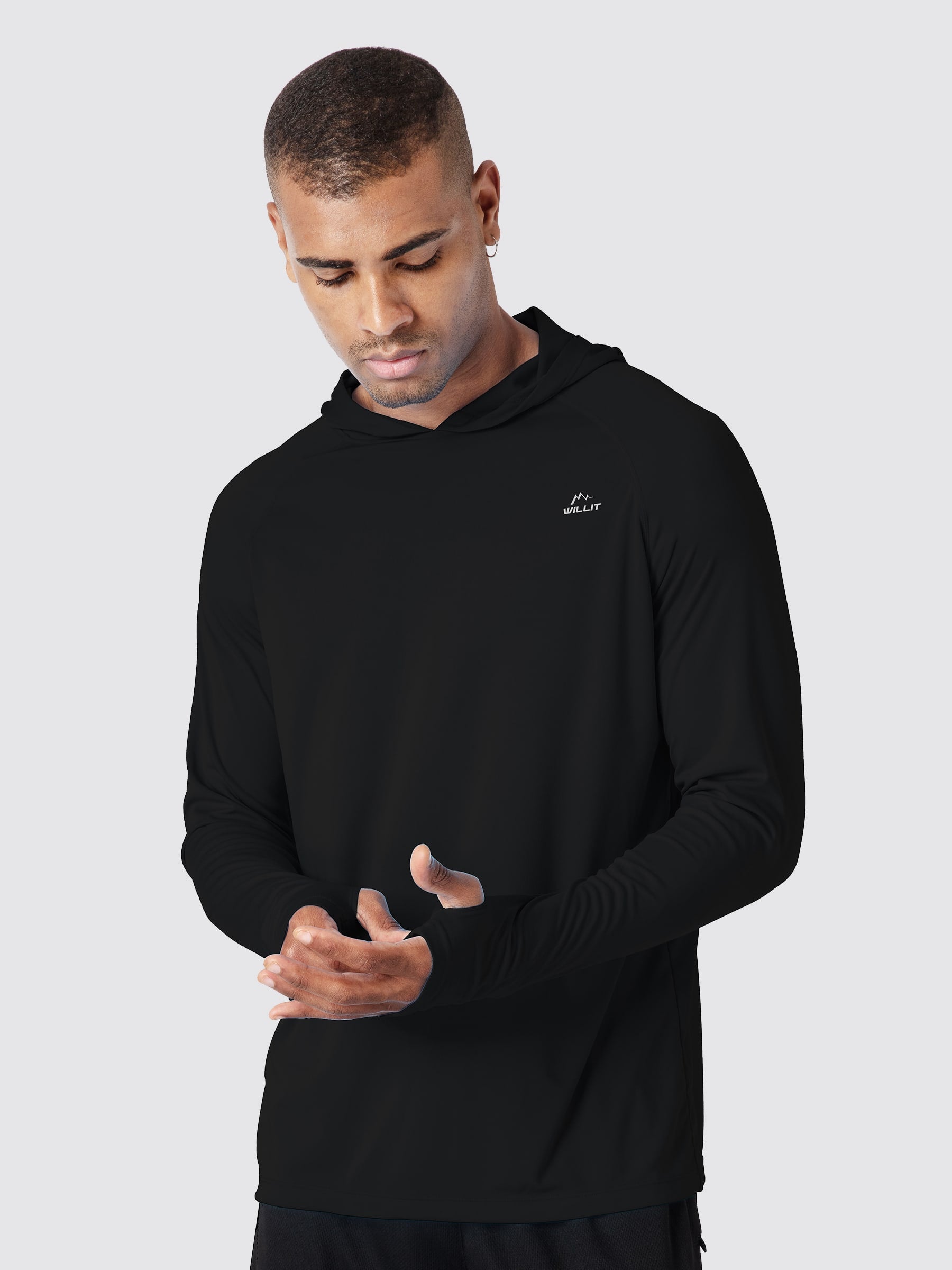 Men's Sun Protection Long Sleeve Shirts with Hood