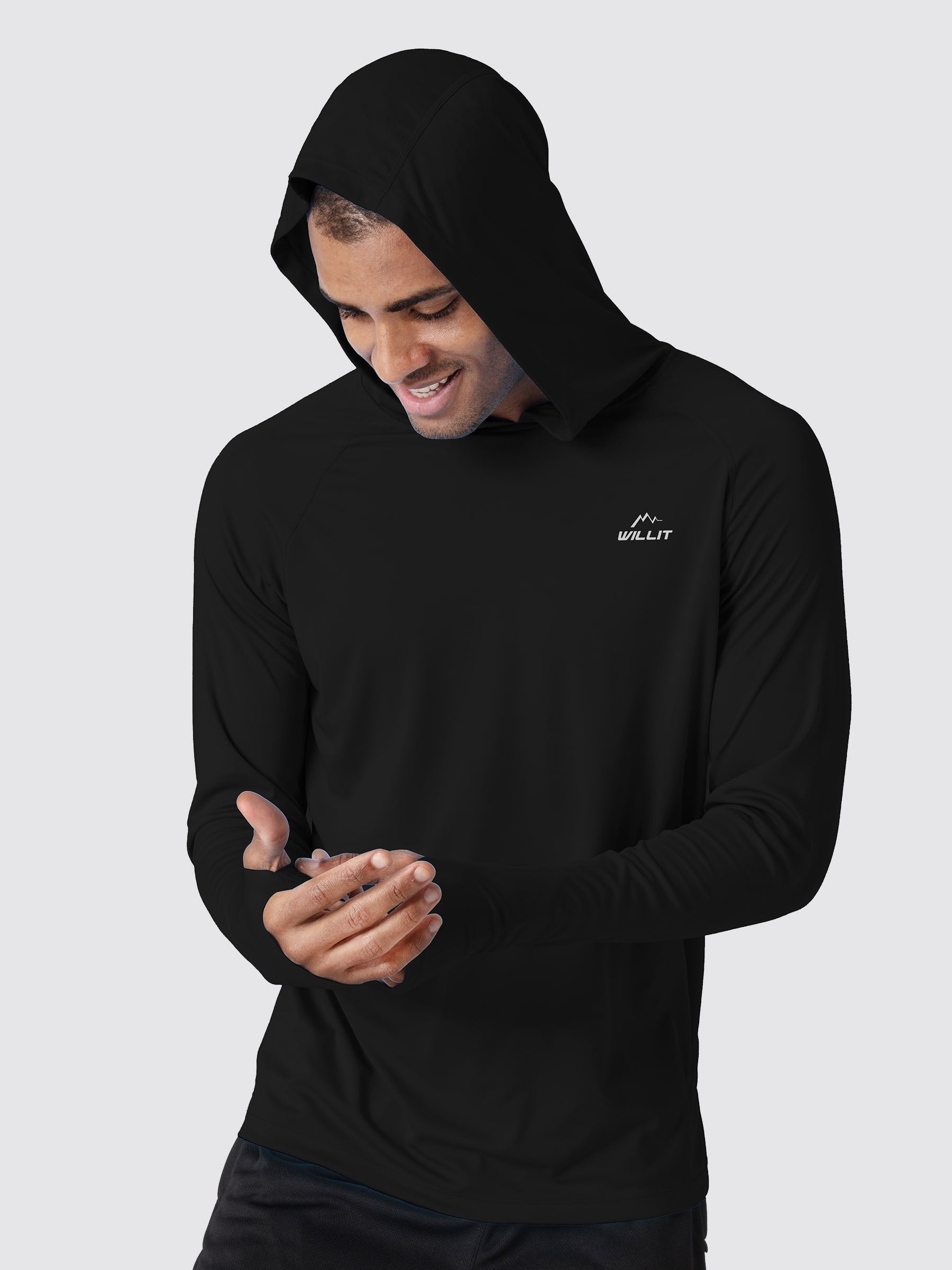 Men's Sun Protection Long Sleeve Shirts with Hood