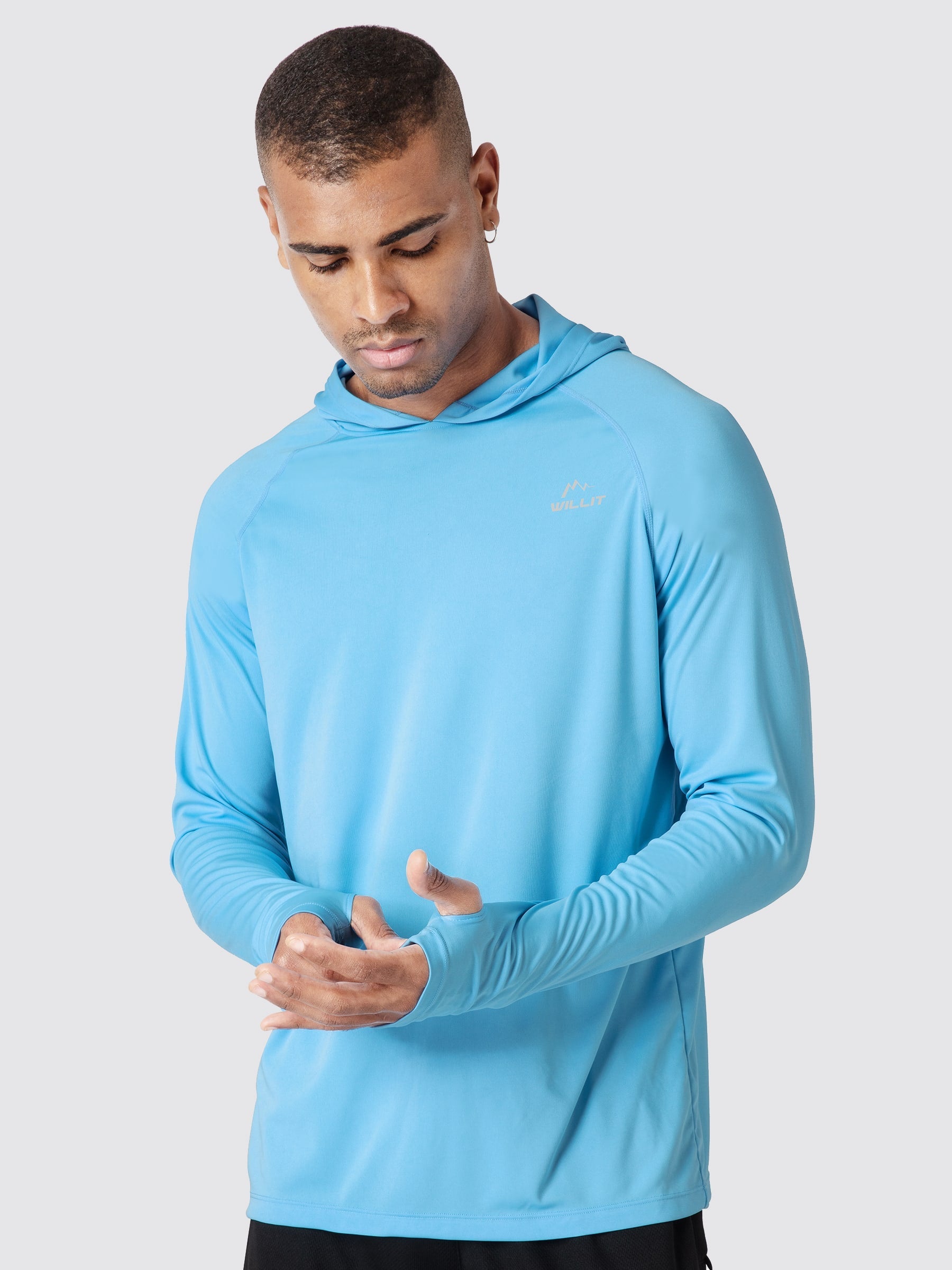 Men's Sun Protection Long Sleeve Shirts with Hood