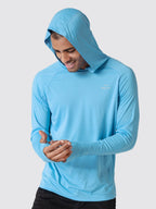 Men's Sun Protection Long Sleeve Shirts with Hood