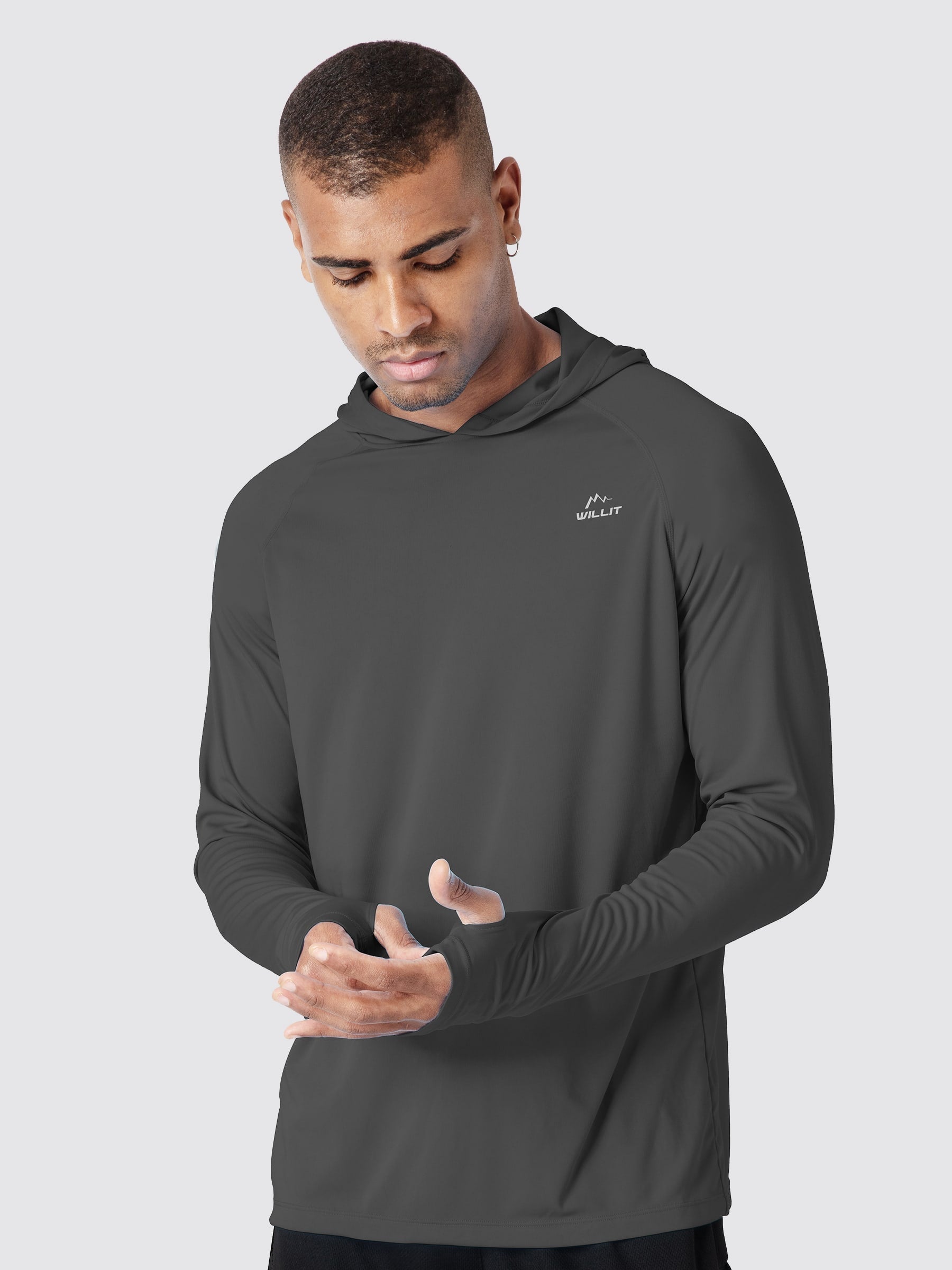 Men's Sun Protection Long Sleeve Shirts with Hood