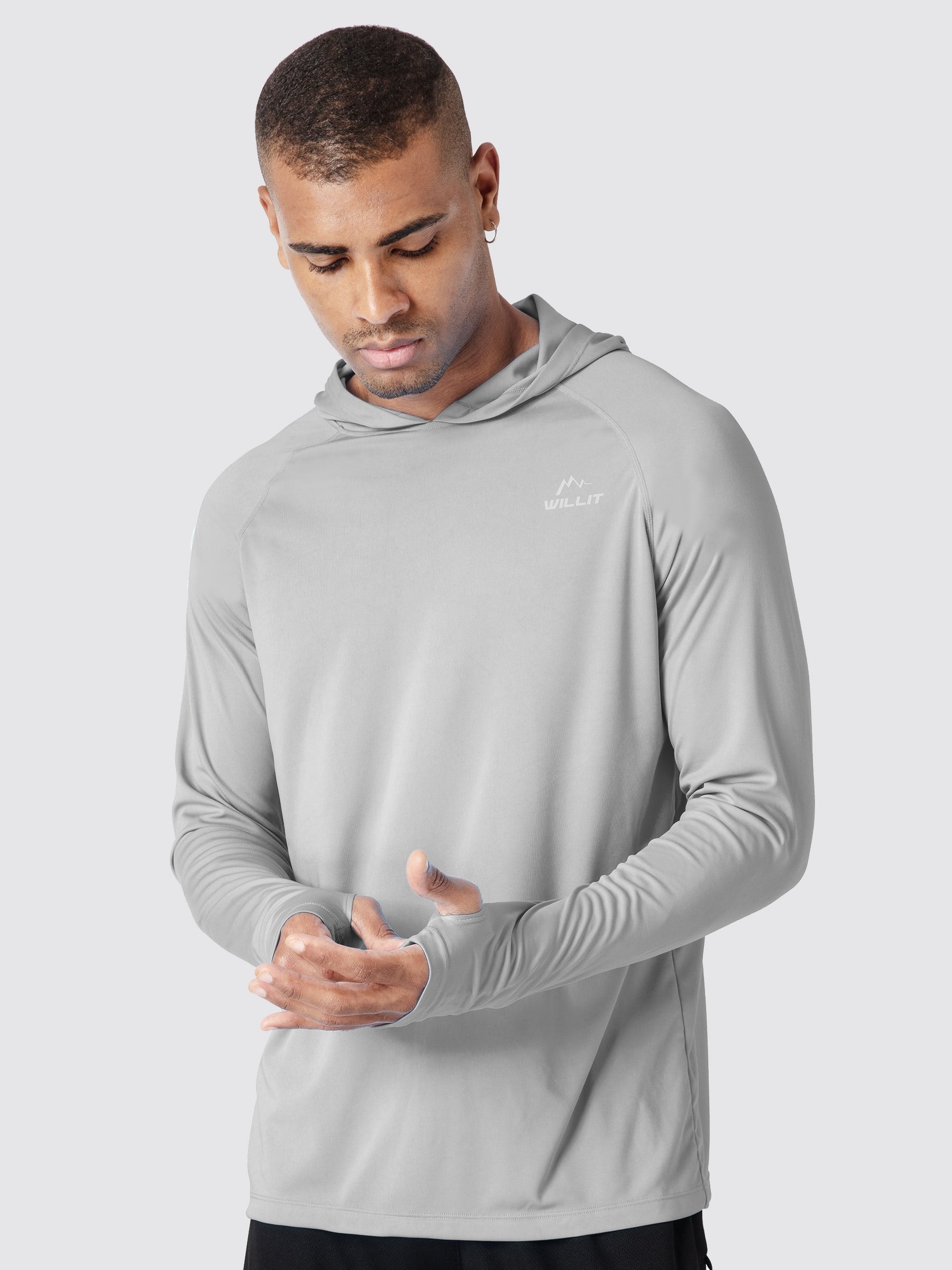 Men's Sun Protection Long Sleeve Shirts with Hood
