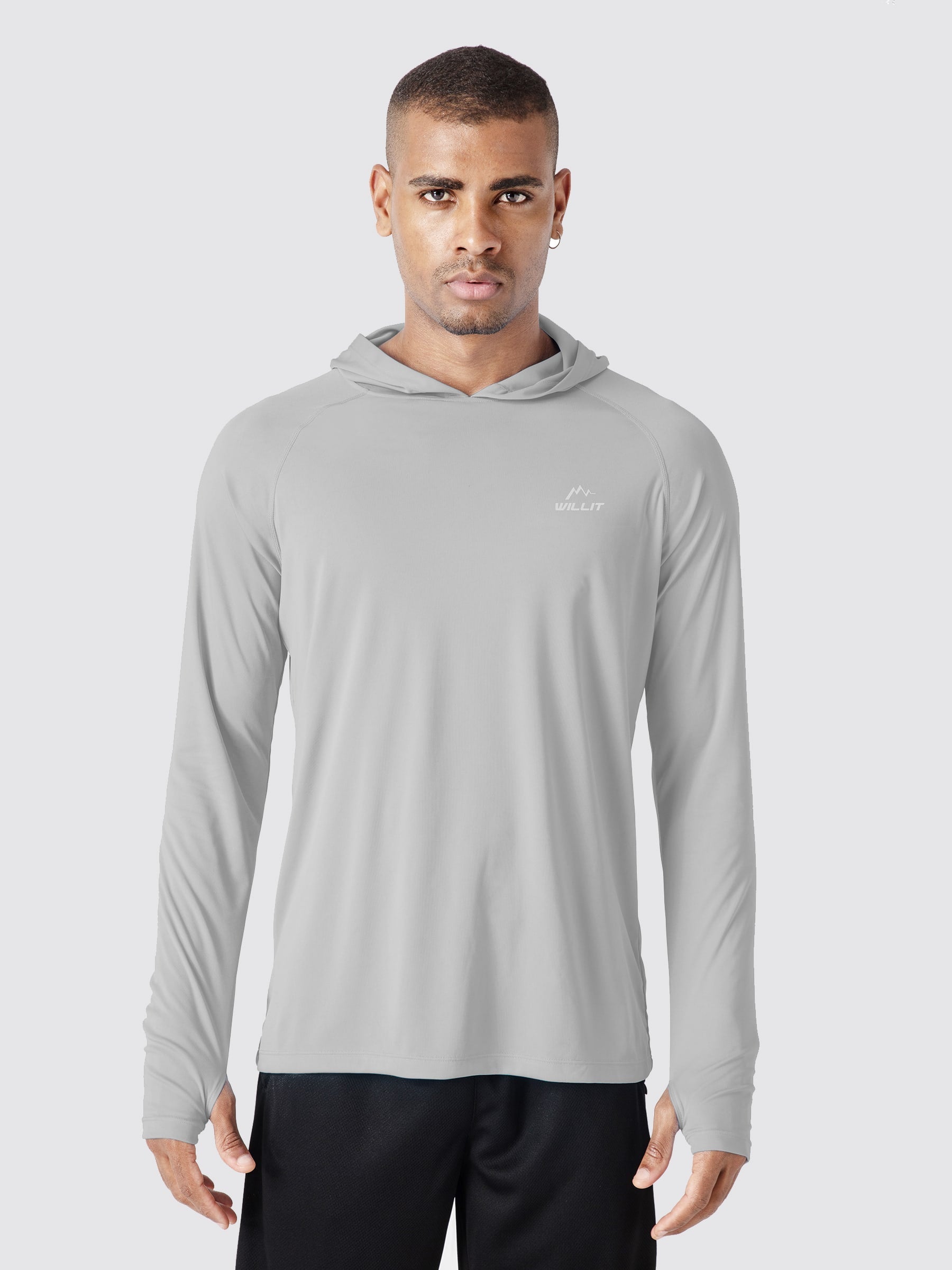 Men's Sun Protection Long Sleeve Shirts with Hood