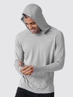 Men's Sun Protection Long Sleeve Shirts with Hood