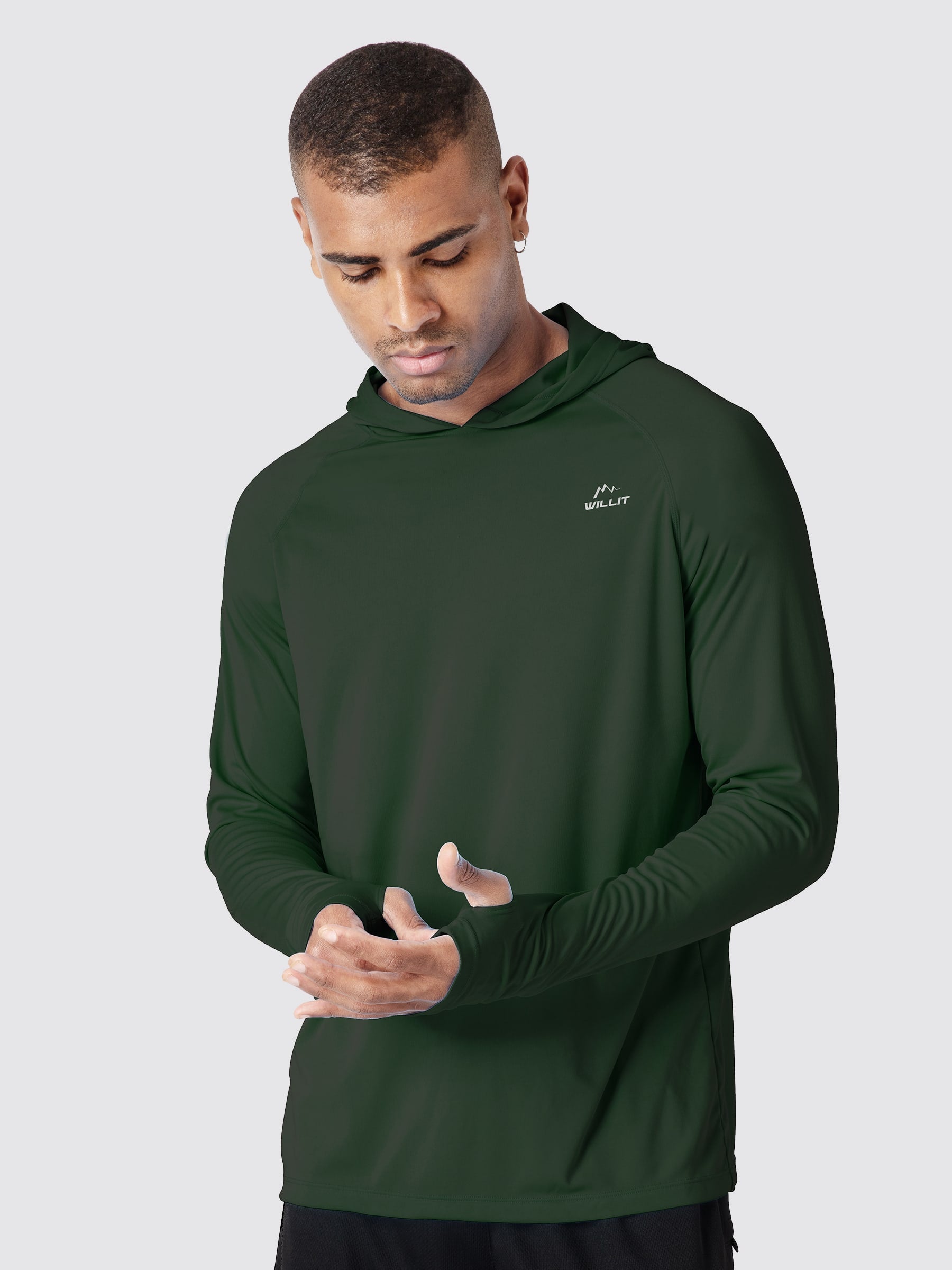 Men's Sun Protection Long Sleeve Shirts with Hood