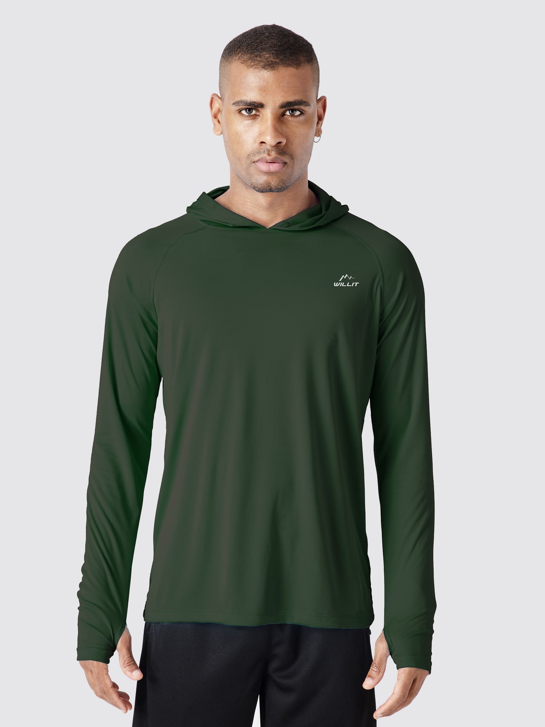 Men's Sun Protection Long Sleeve Shirts with Hood