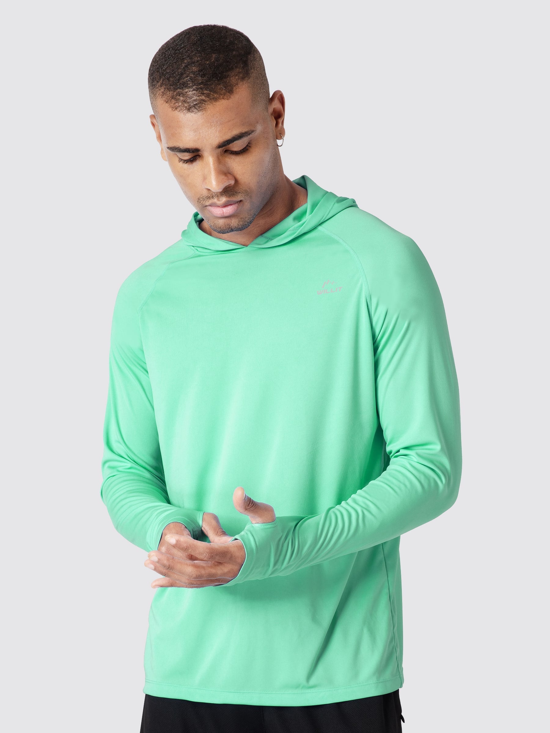 Men's Sun Protection Long Sleeve Shirts with Hood