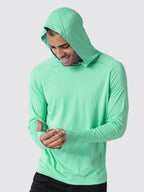 Men's Sun Protection Long Sleeve Shirts with Hood