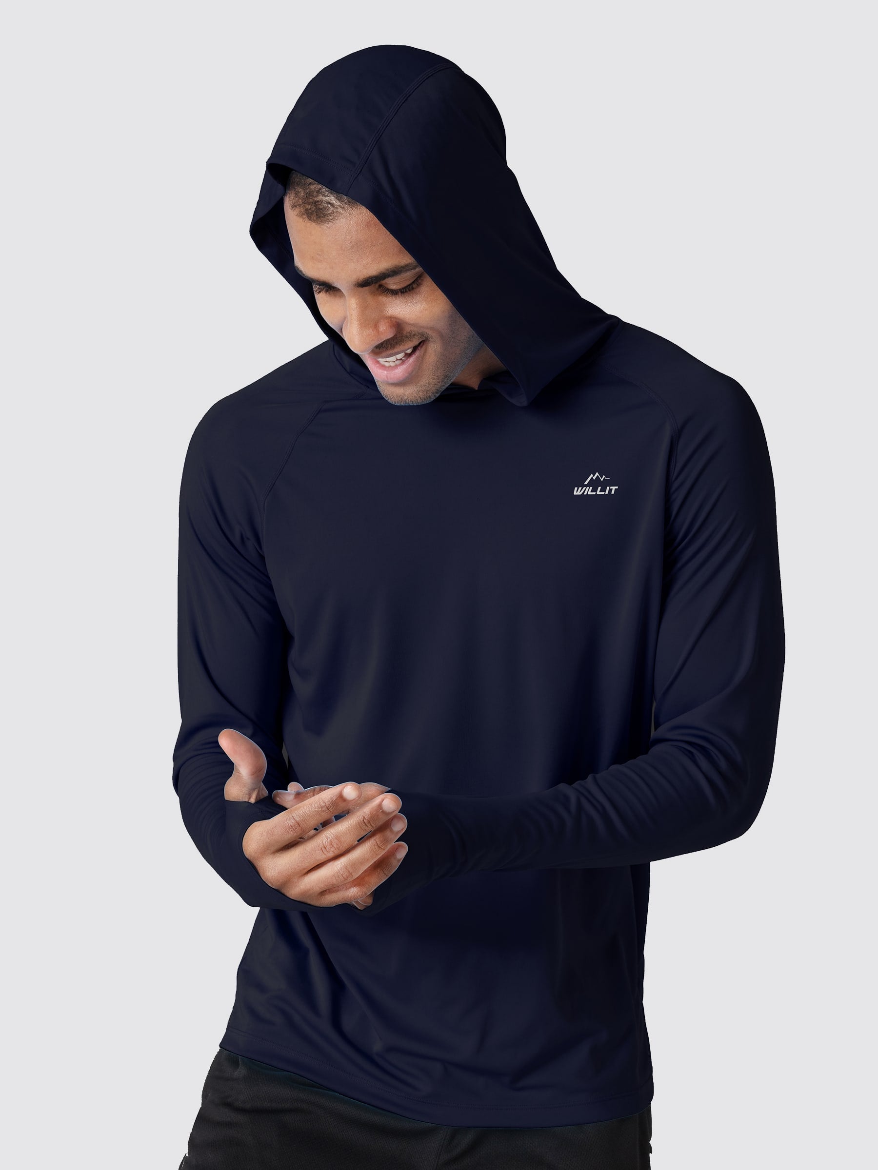 Men's Sun Protection Long Sleeve Shirts with Hood