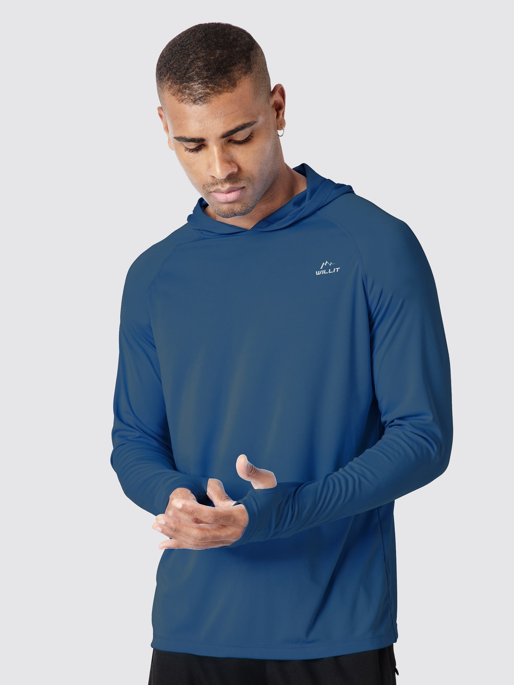 Men's Sun Protection Long Sleeve Shirts with Hood