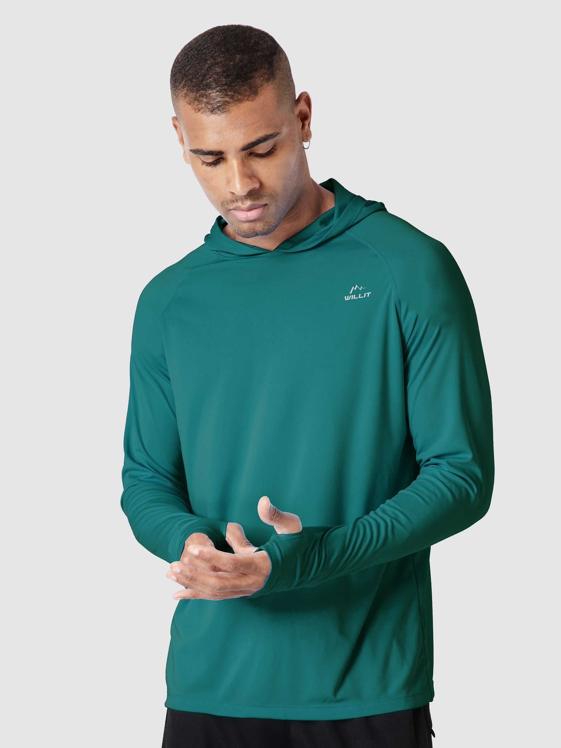 Men's Sun Protection Long Sleeve Shirts with Hood