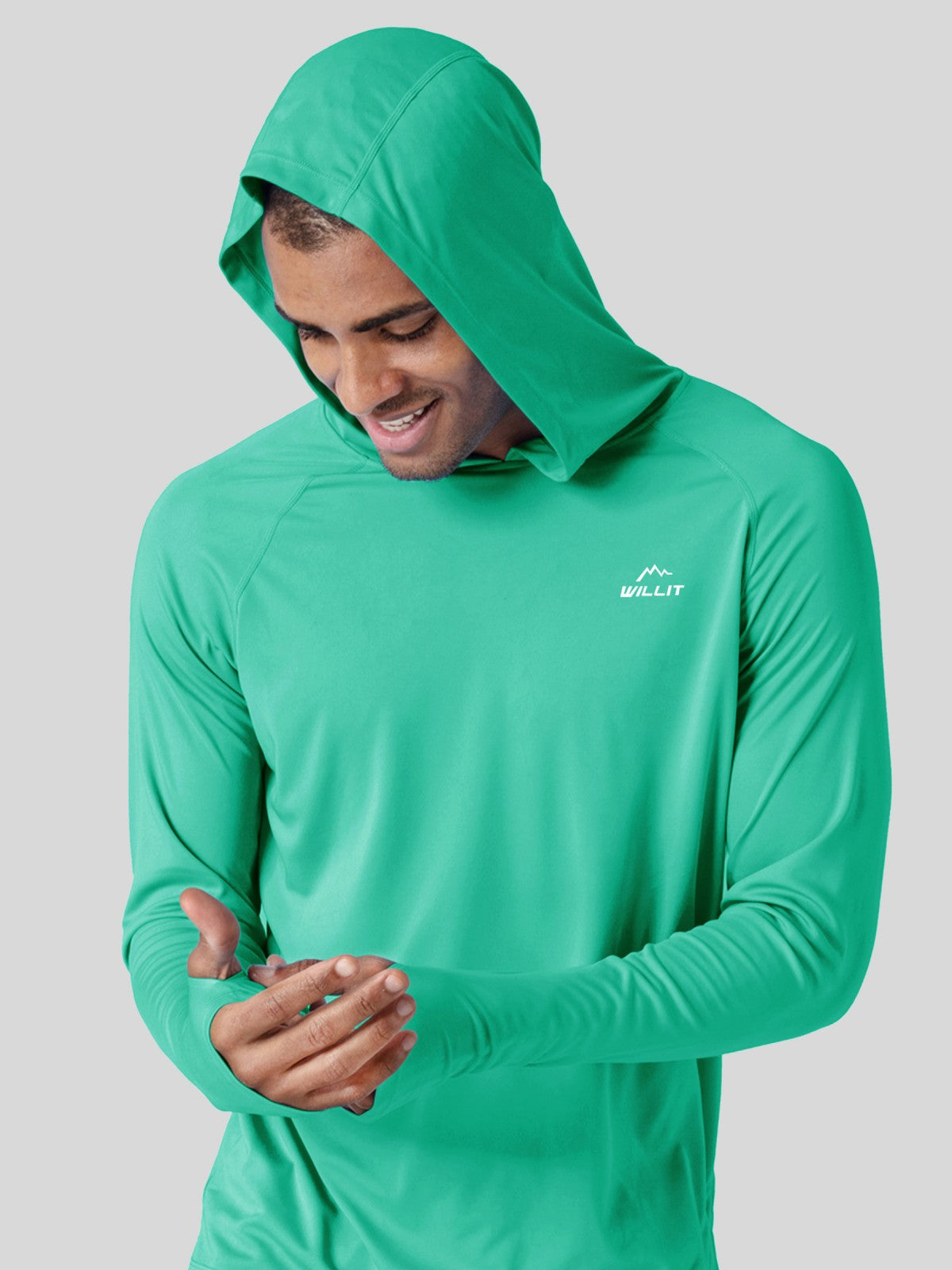 Men's Sun Protection Long Sleeve Shirts with Hood
