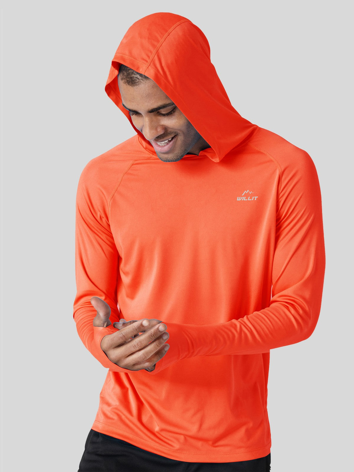 Men's Sun Protection Long Sleeve Shirts with Hood