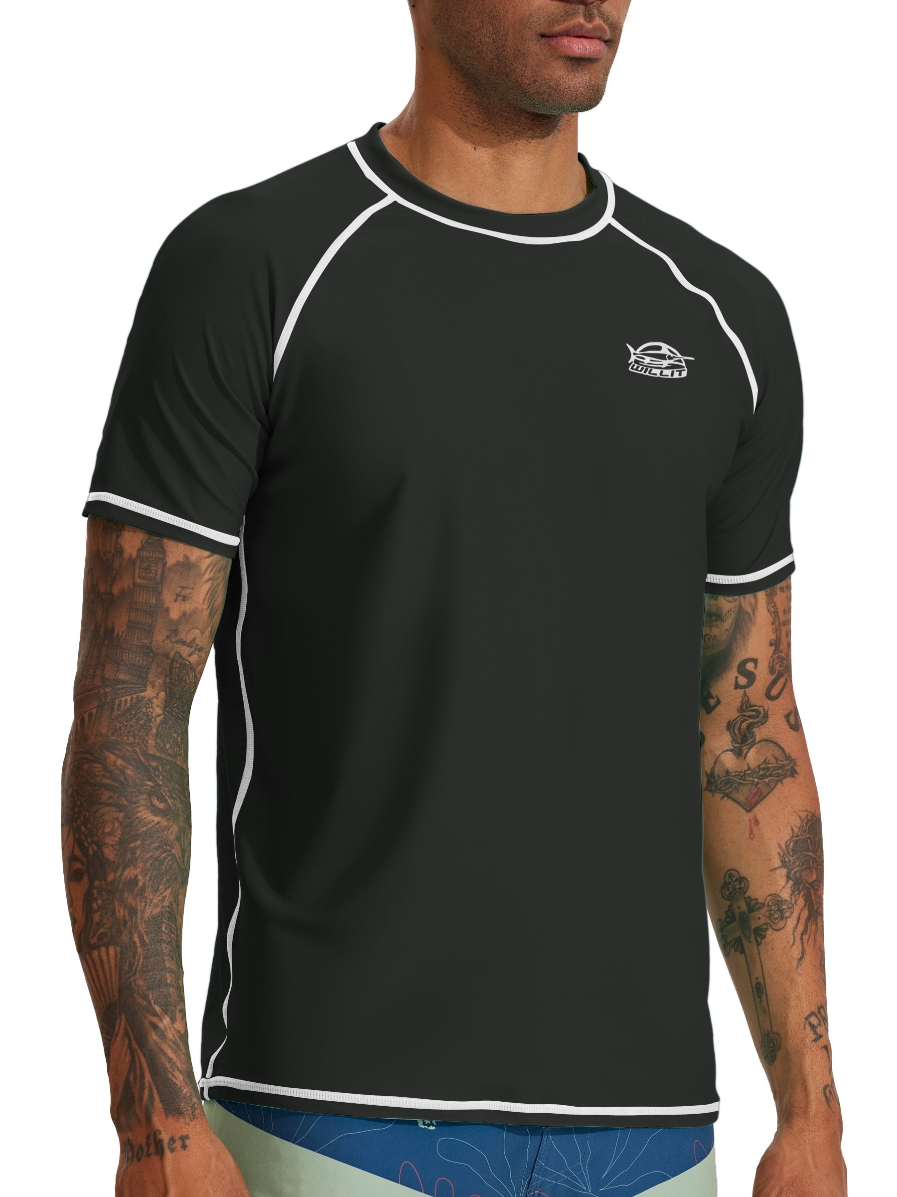 Men's Sun Protection Short Sleeve Shirt UPF 50+