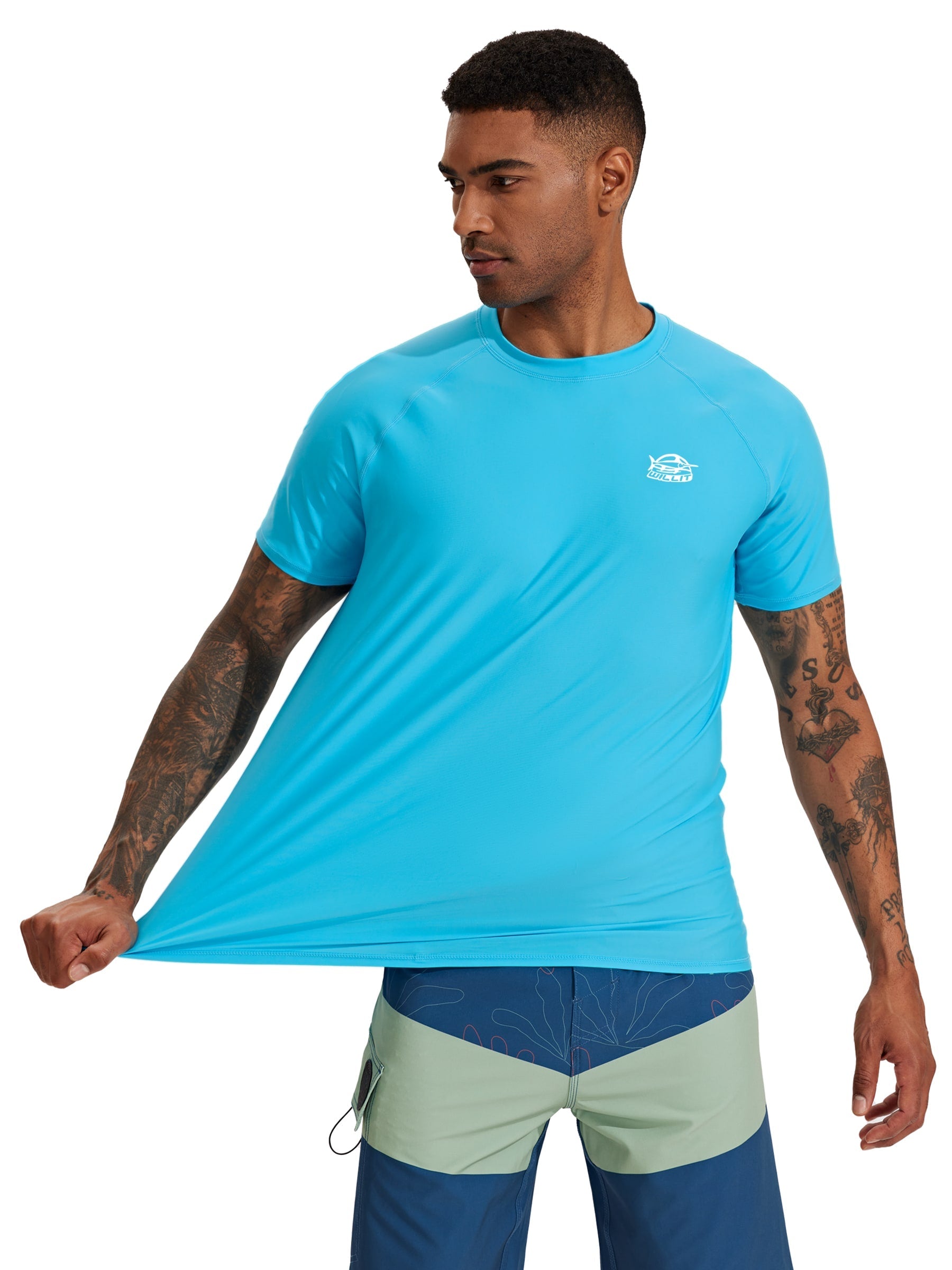 Men's Sun Protection Short Sleeve Shirt UPF 50+