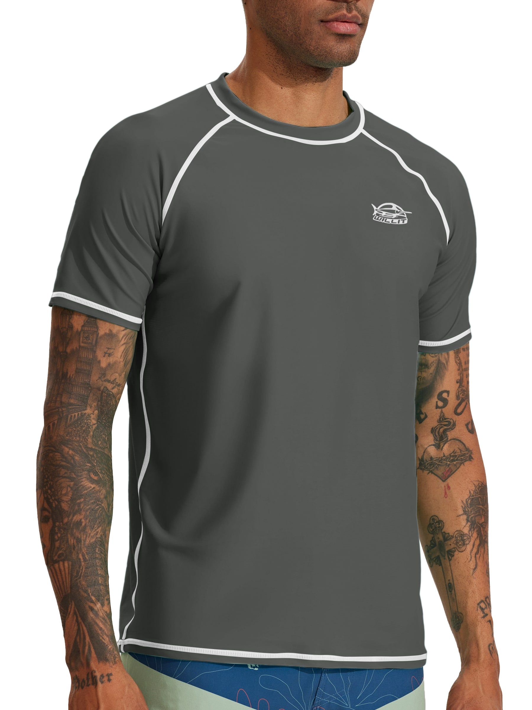 Men's Sun Protection Short Sleeve Shirt UPF 50+
