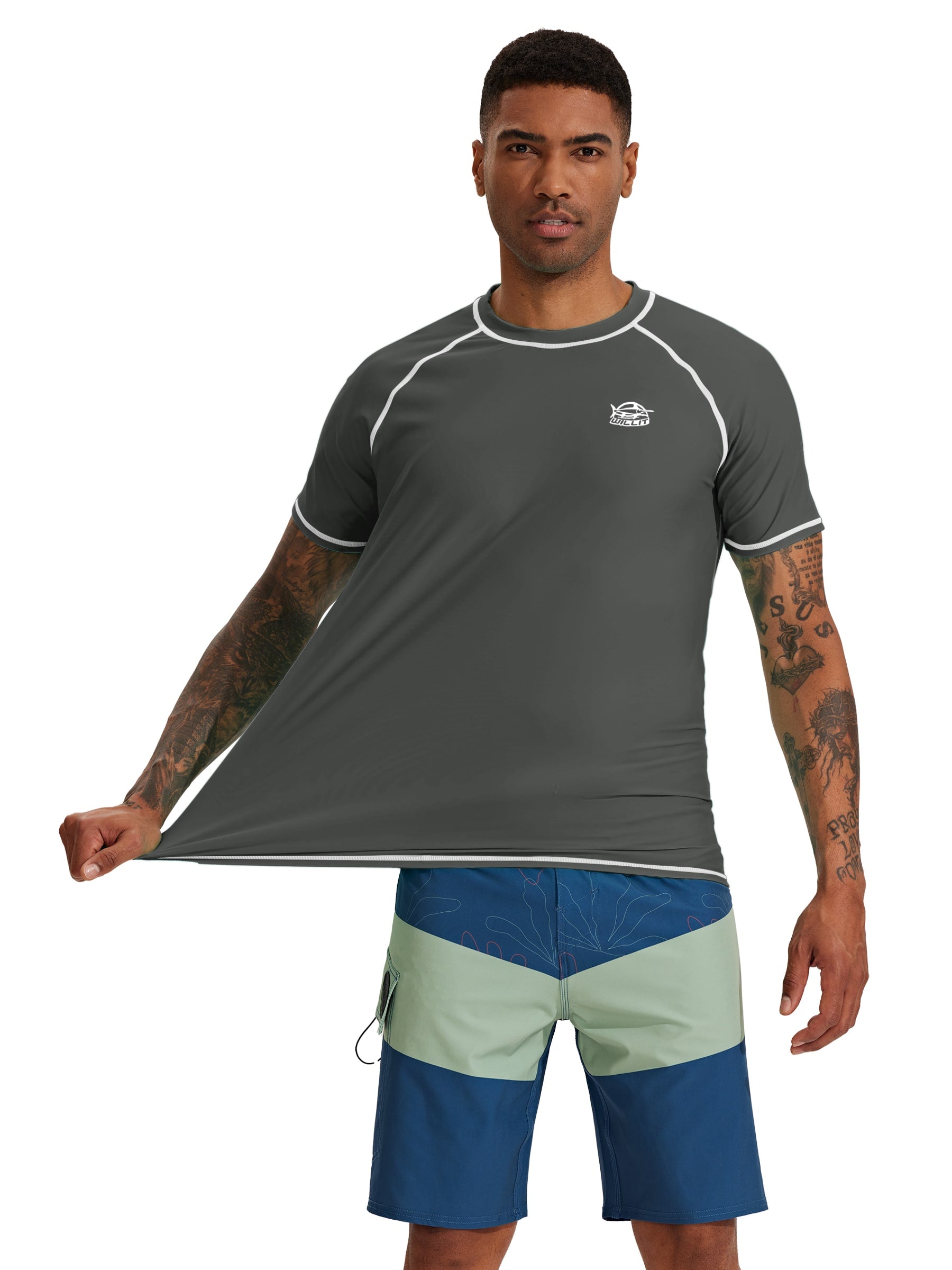 Men's Sun Protection Short Sleeve Shirt UPF 50+