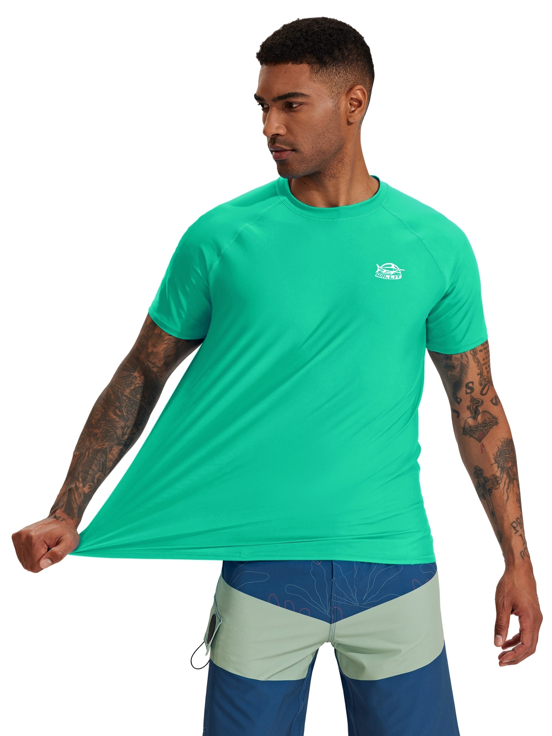 Men's Sun Protection Short Sleeve Shirt UPF 50+