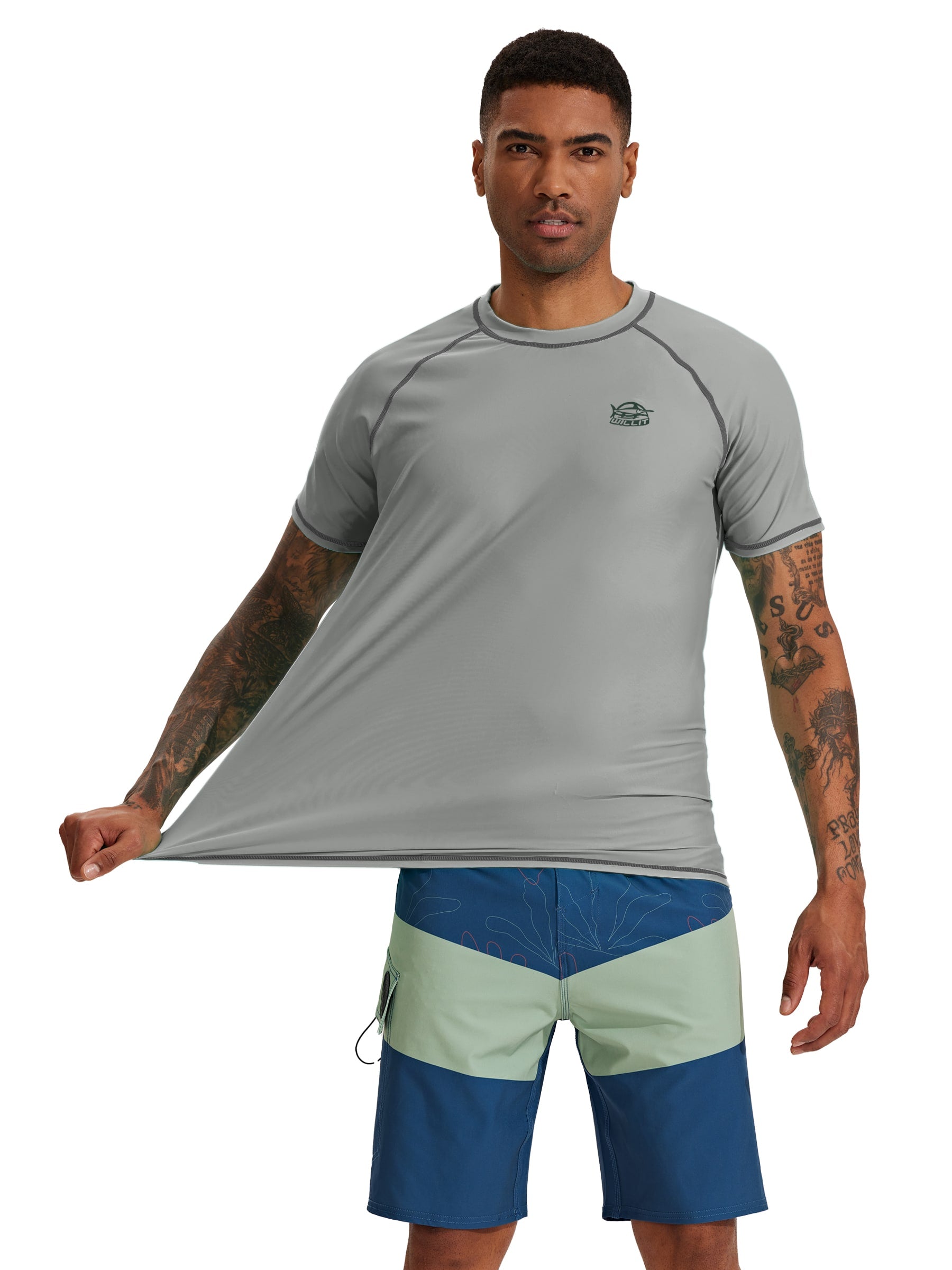 Men's Sun Protection Short Sleeve Shirt UPF 50+