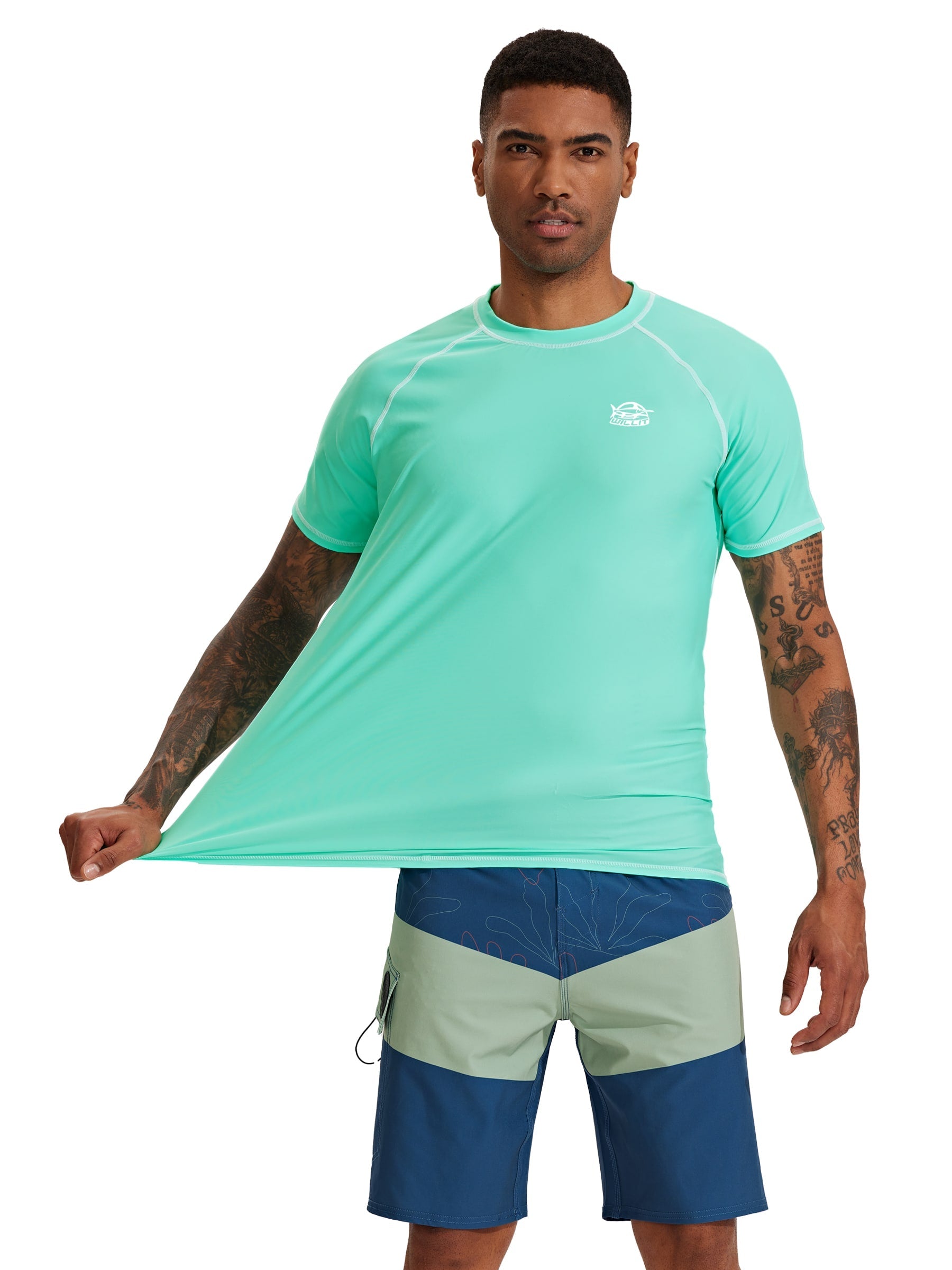 Men's Sun Protection Short Sleeve Shirt UPF 50+