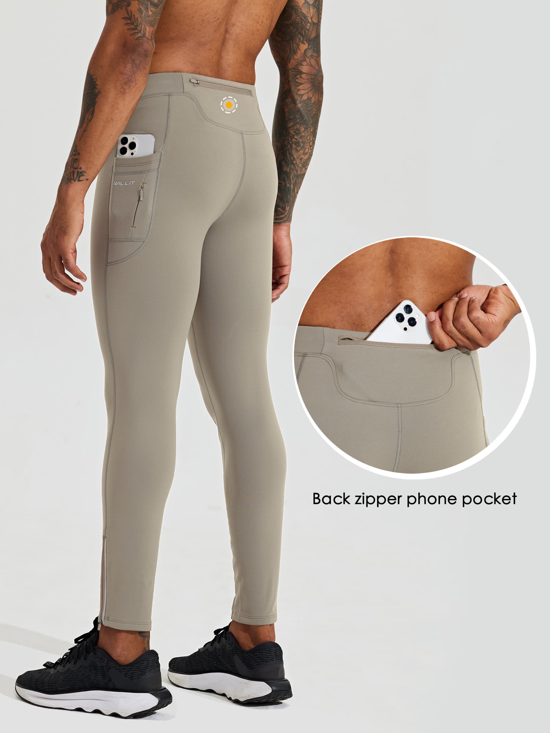Men's Thermal Running Tights