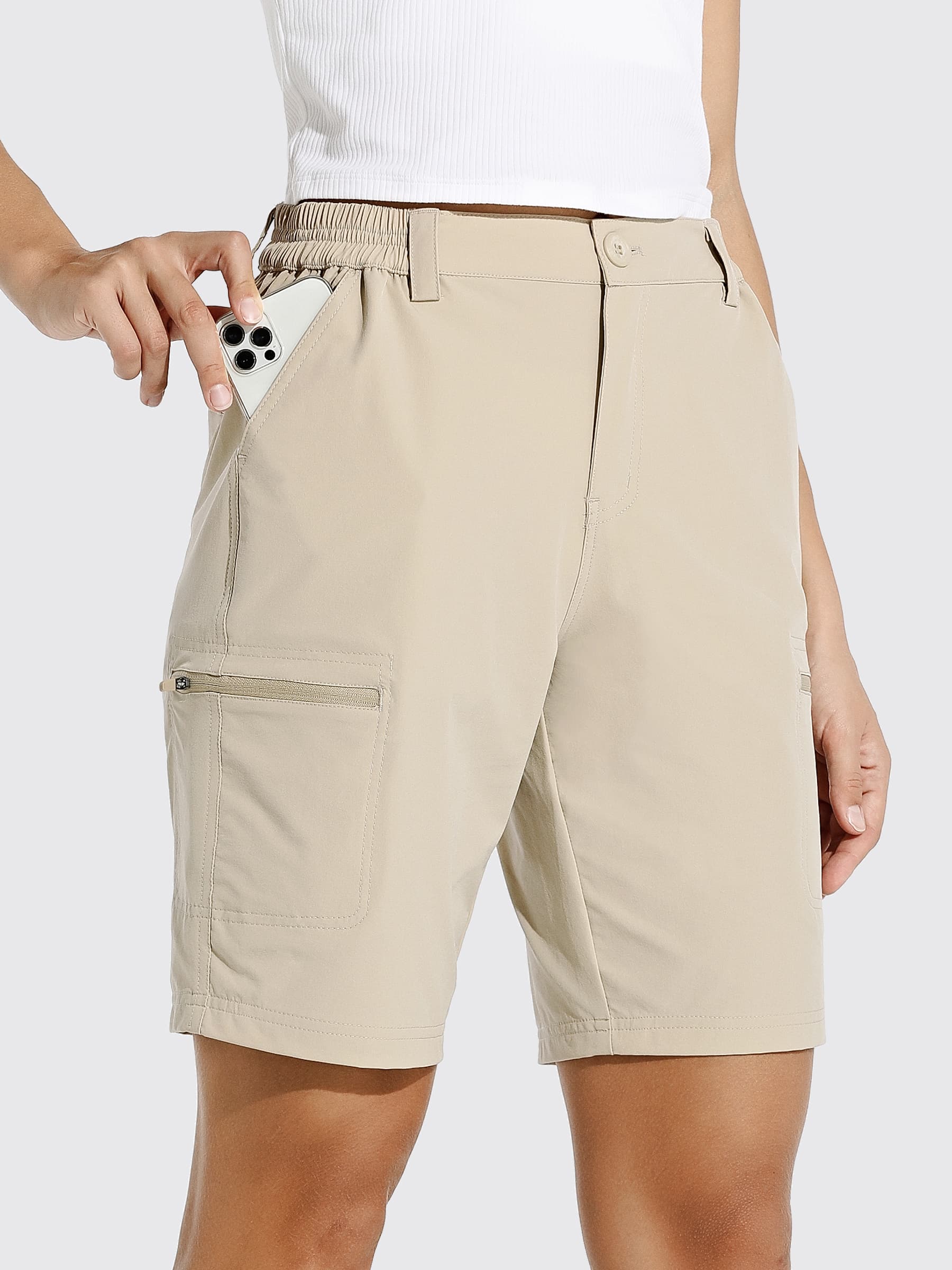 Women's Outdoor Cargo Shorts 10 Inseam