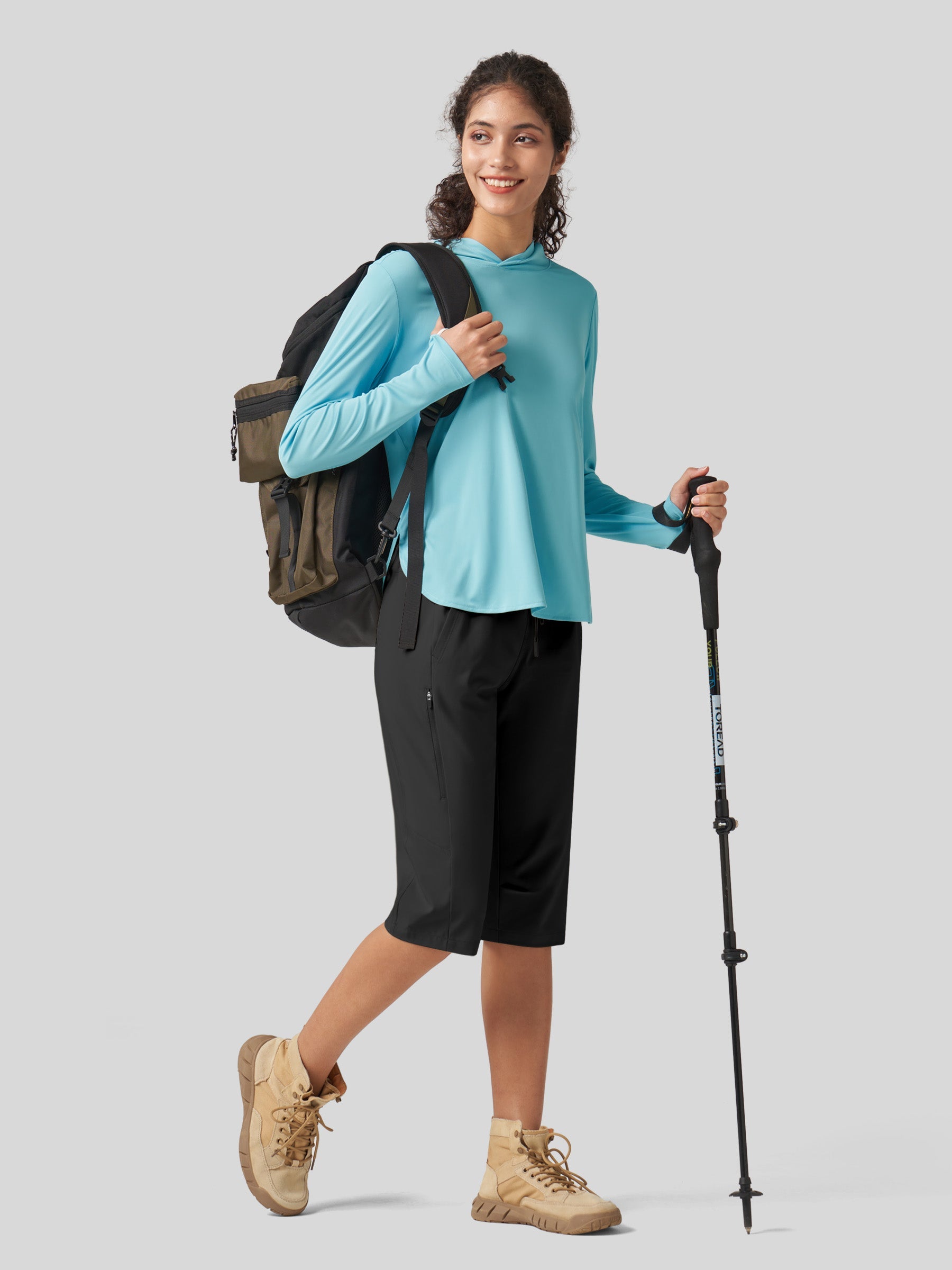 Women's Long Hiking Shorts 15 Inch