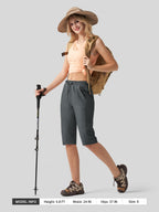 Women's Long Hiking Shorts 15 Inch