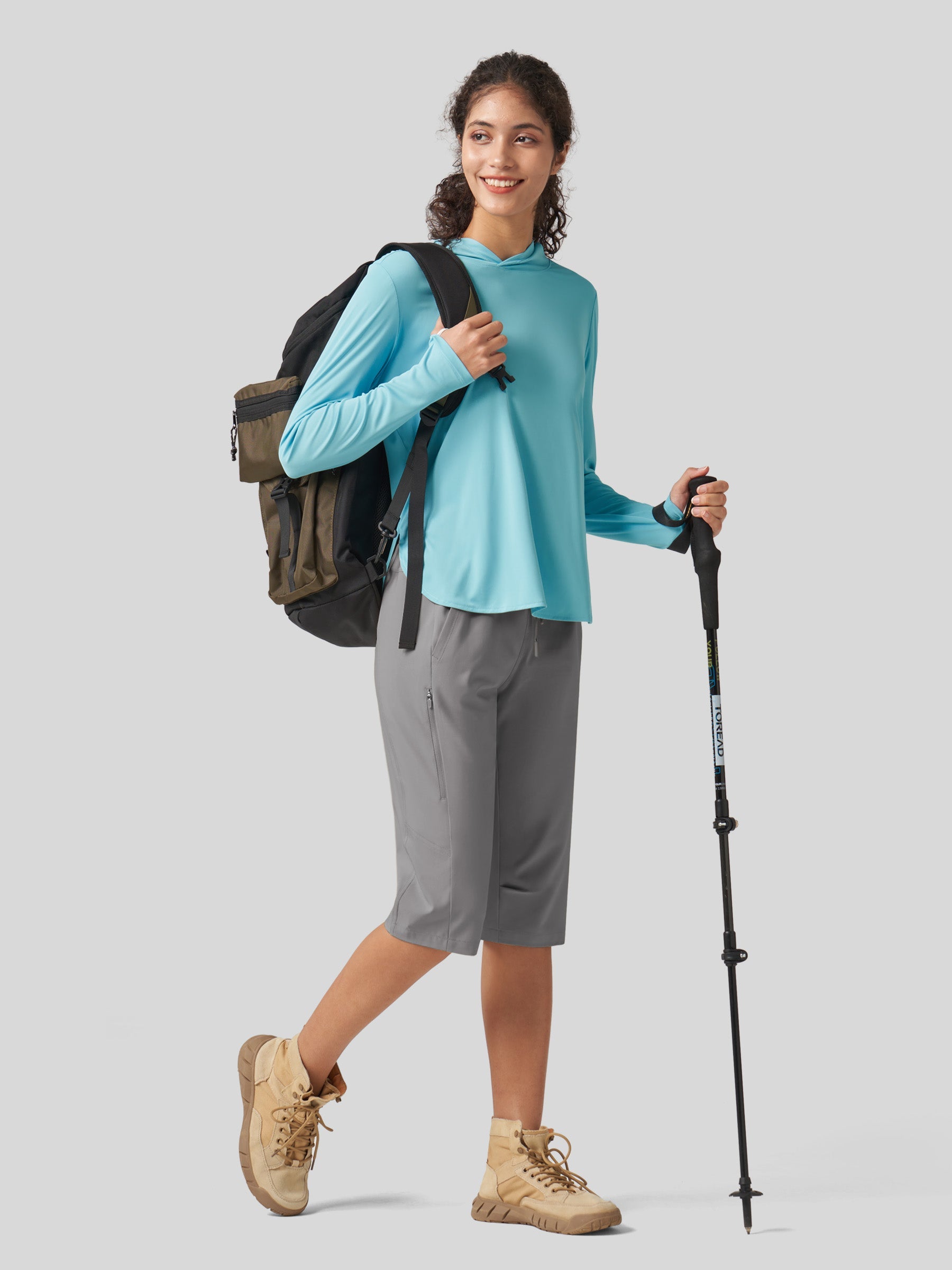 Women's Long Hiking Shorts 15 Inch