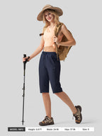 Women's Long Hiking Shorts 15 Inch