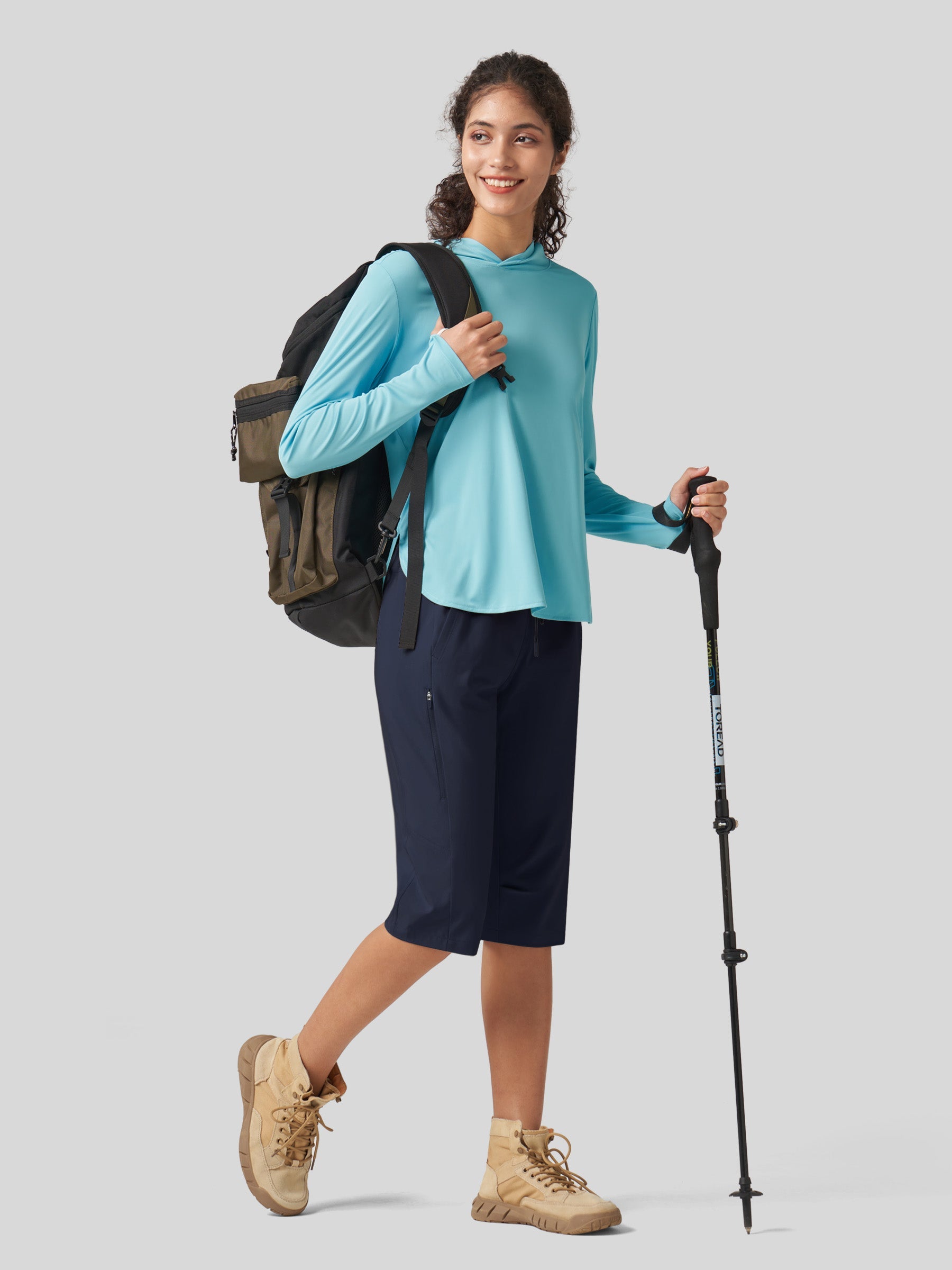 Women's Long Hiking Shorts 15 Inch