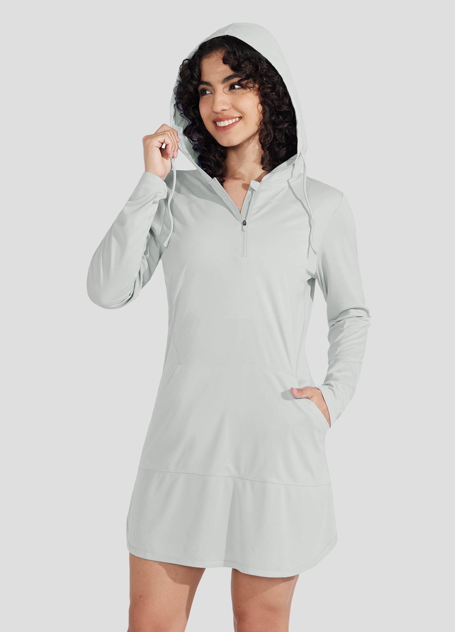 Women's Beach Hooded Cover-Up Dress