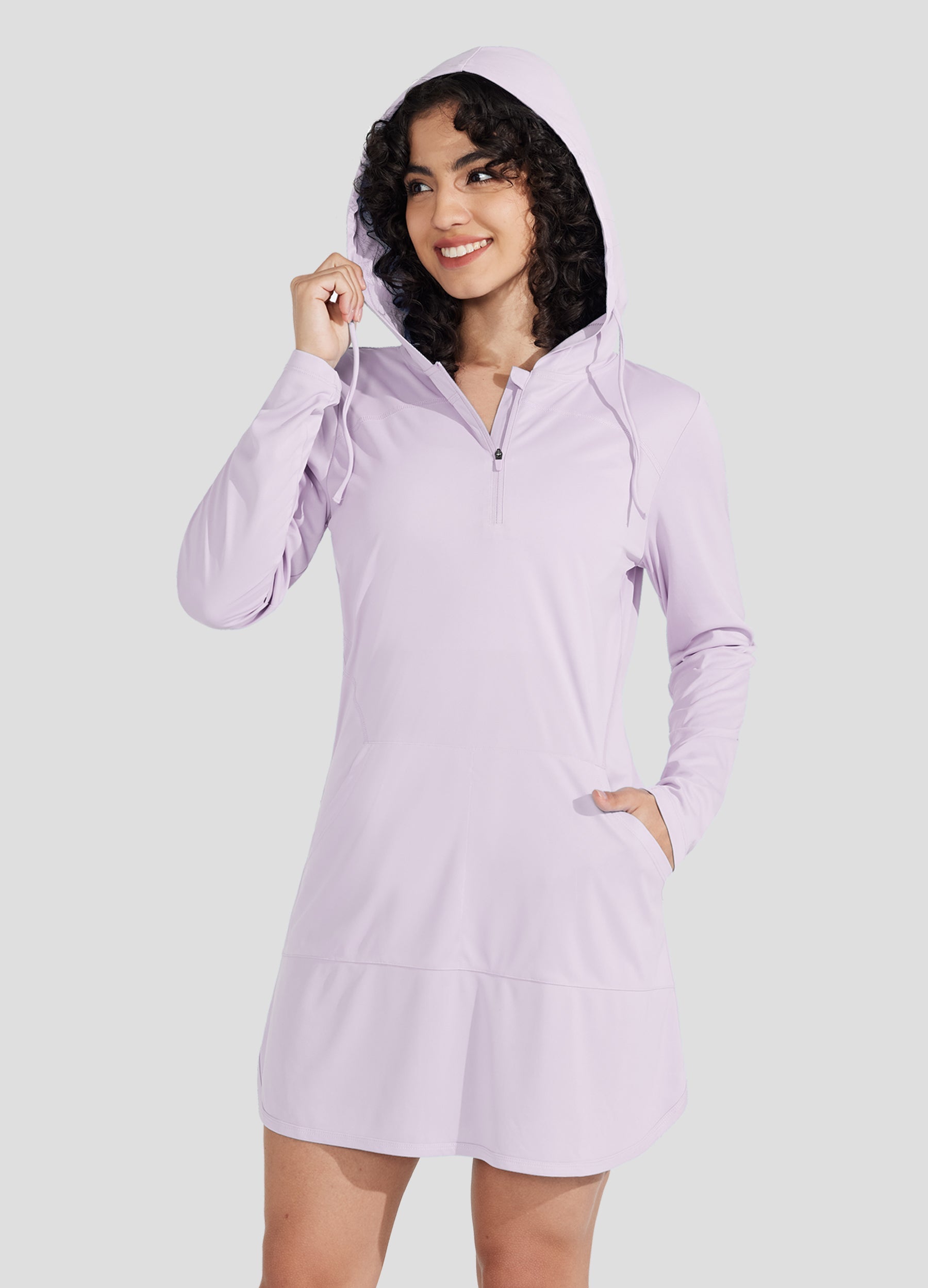 Women's Beach Hooded Cover-Up Dress