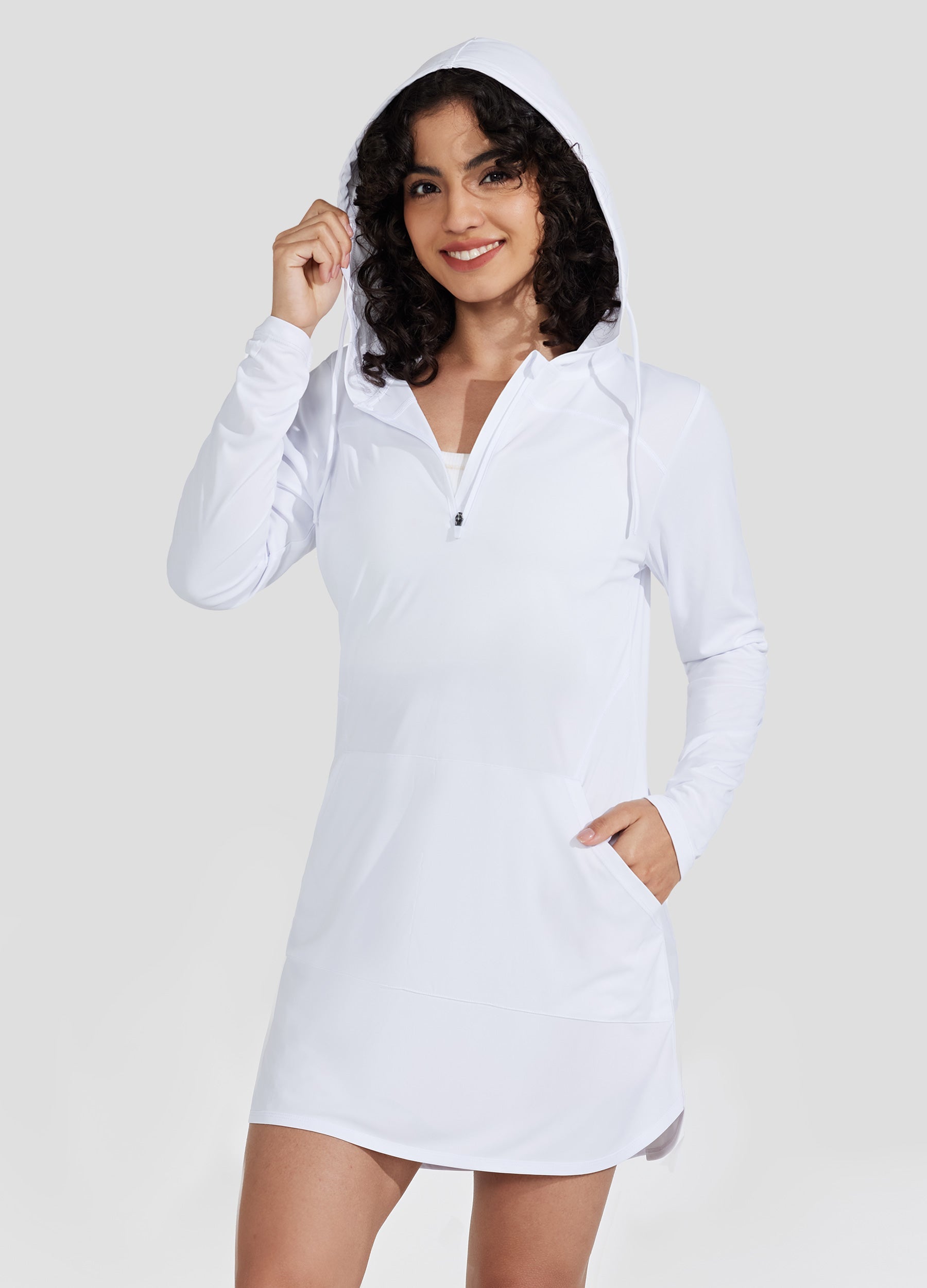 Women's Beach Hooded Cover-Up Dress