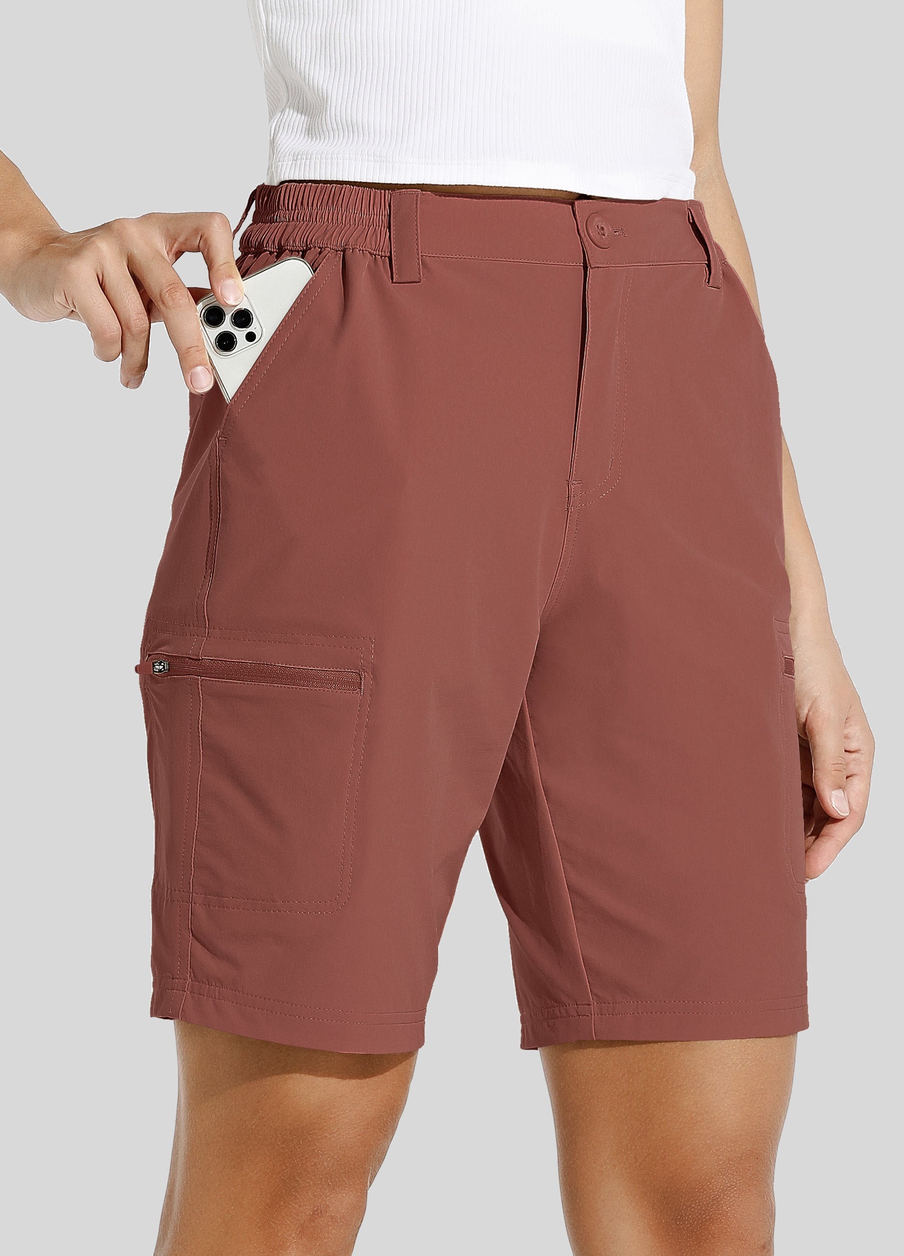 Women's Outdoor Cargo Shorts 10 Inseam
