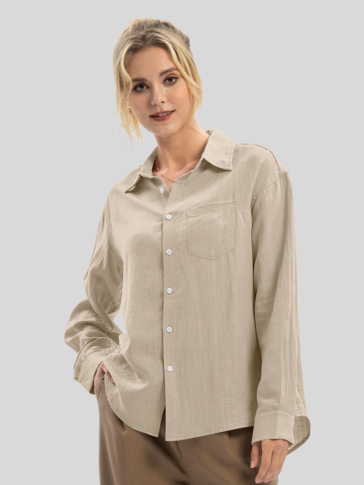 Women's Breeze Linen Button-Down Shirts