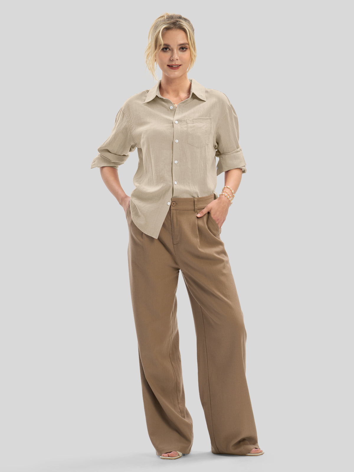 Women's Breeze Linen Button-Down Shirts
