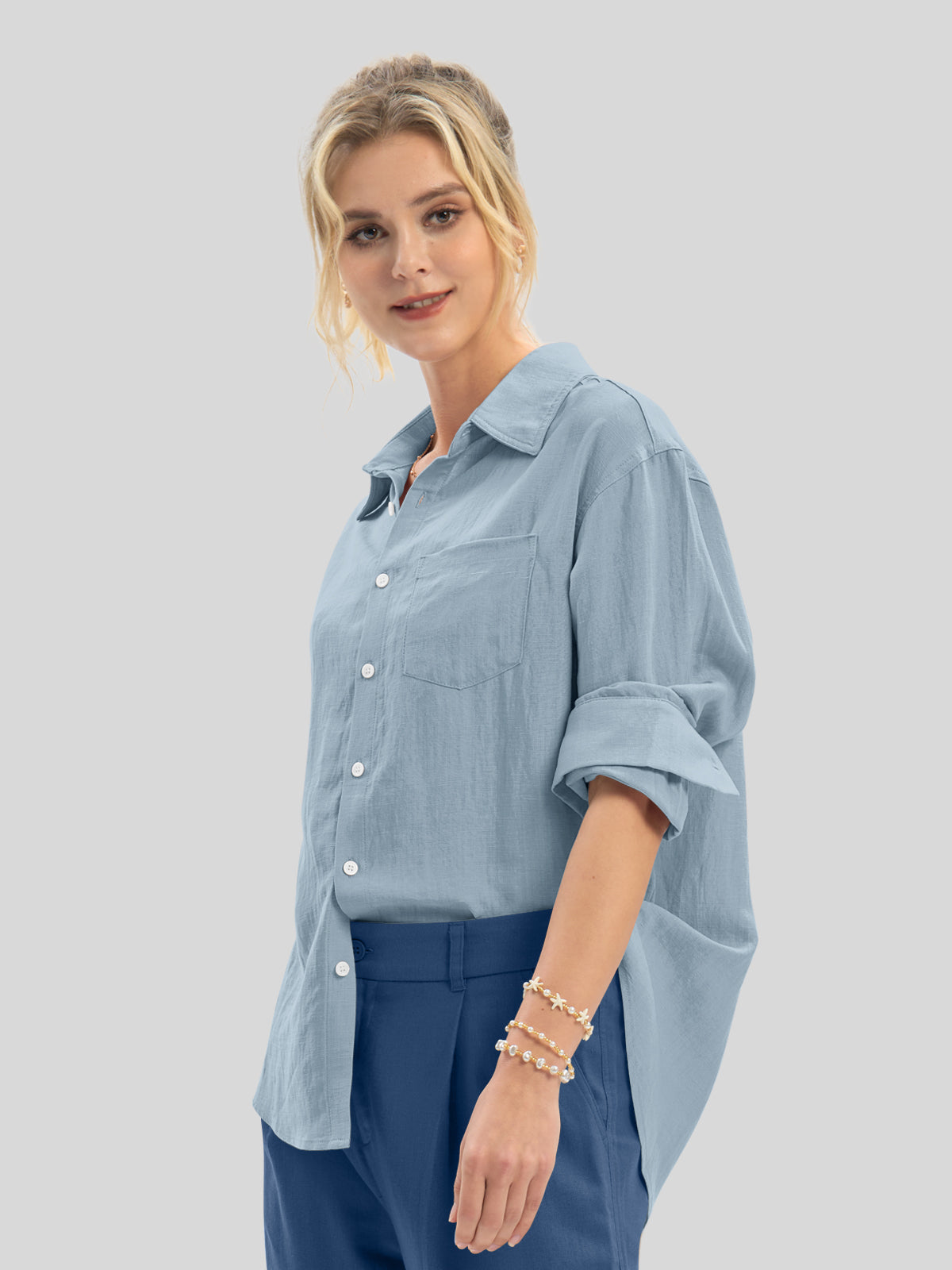 Women's Breeze Linen Button-Down Shirts