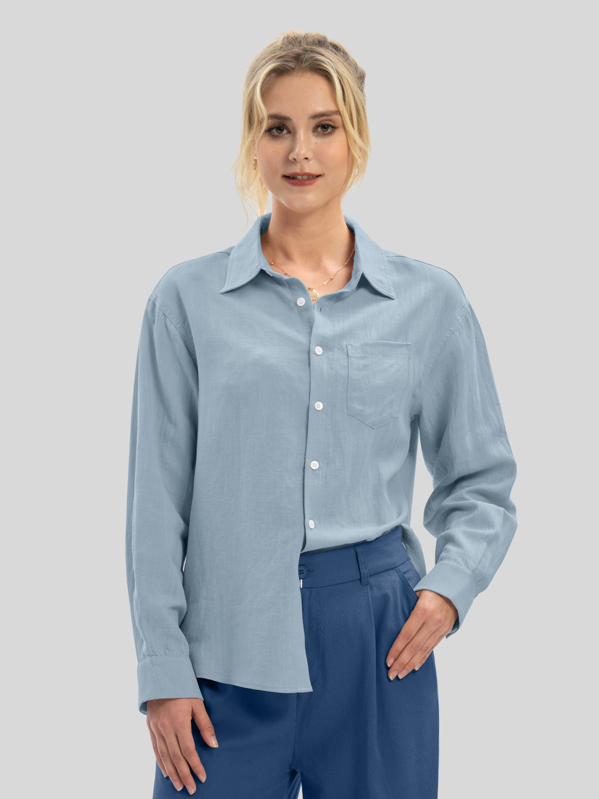 Women's Breeze Linen Button-Down Shirts