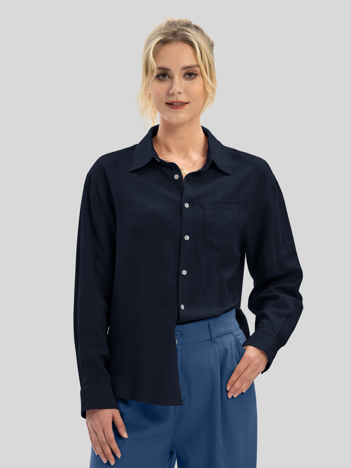 Women's Breeze Linen Button-Down Shirts