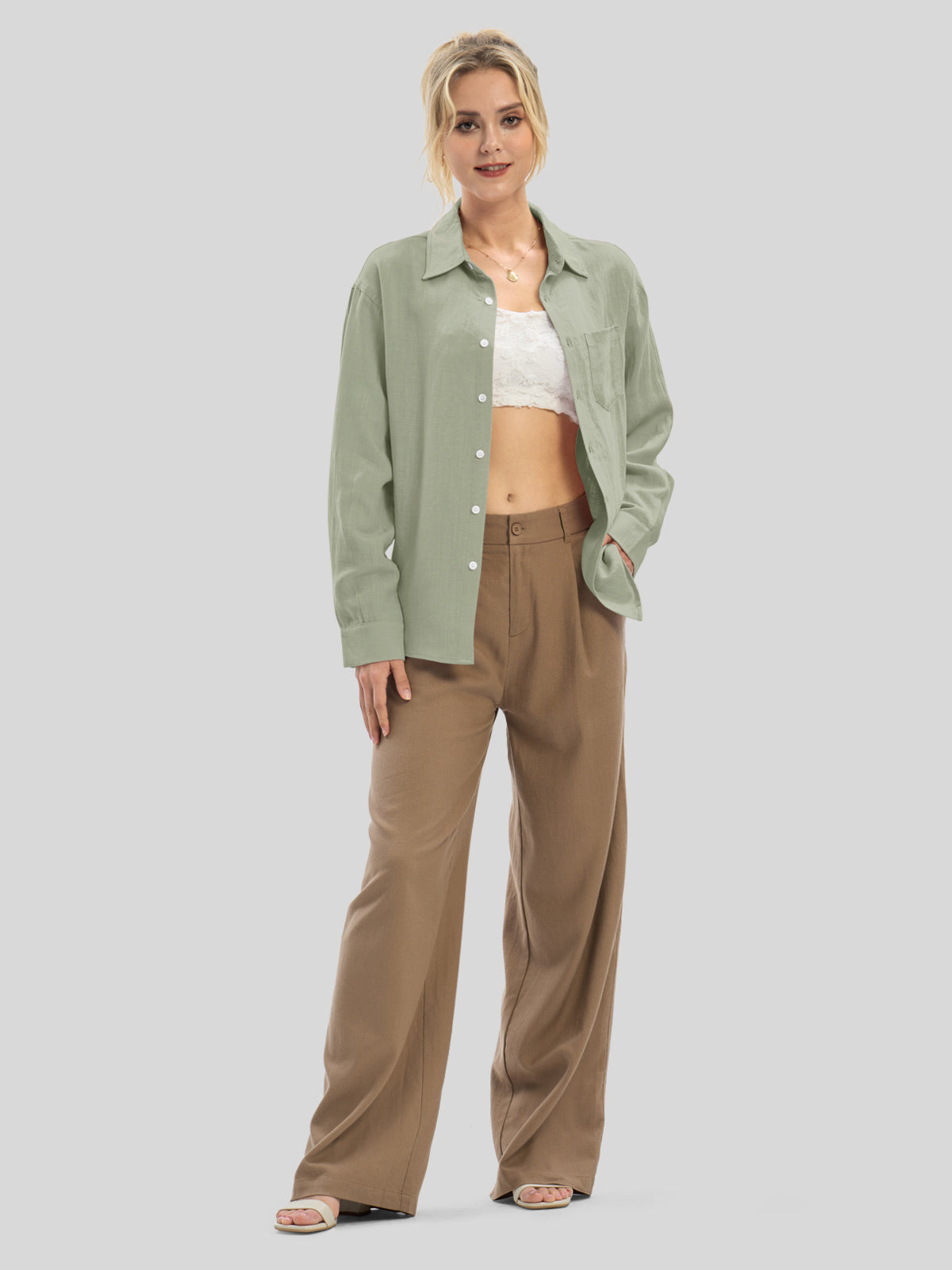 Women's Breeze Linen Button-Down Shirts