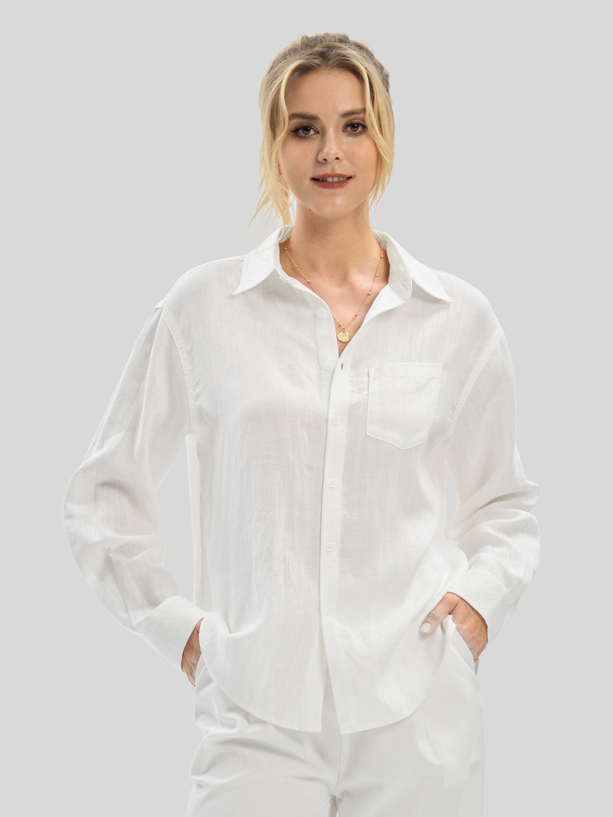 Women's Breeze Linen Button-Down Shirts